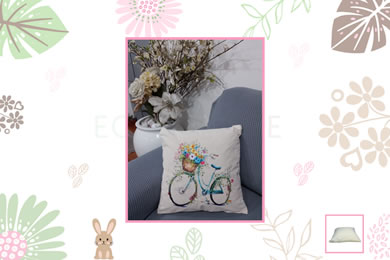 FUNDA DE COJIN BICICLETA