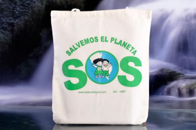 Bolso de Tocuyo con motivos ecológicos
